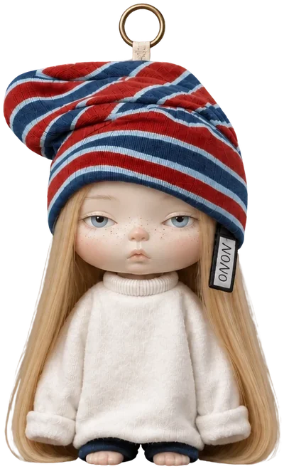 Nono with the red and navy beanie