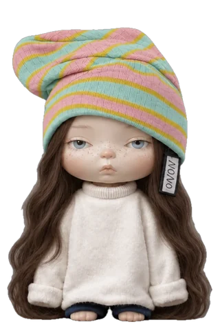 Nono with dark brown waves